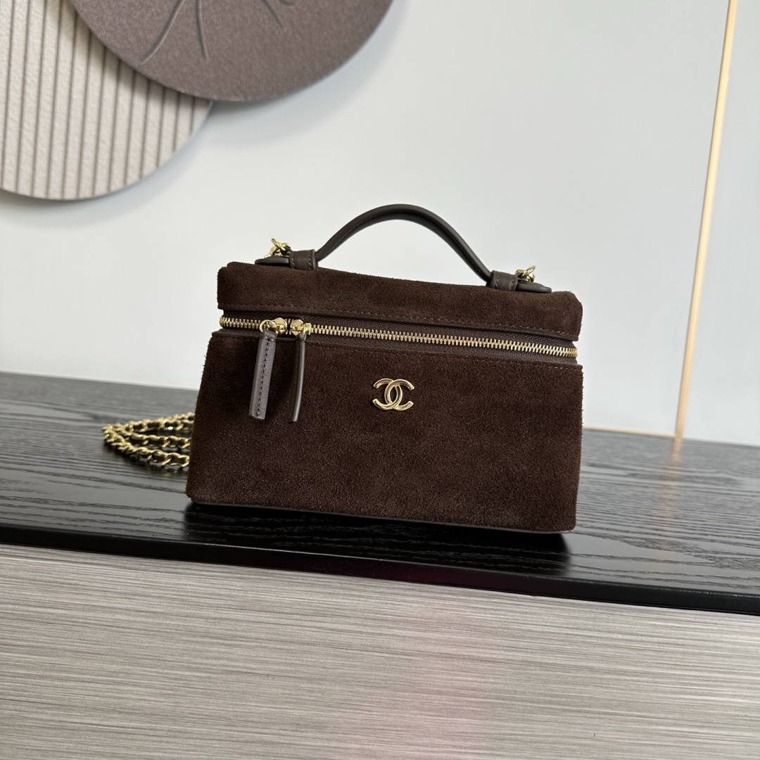 Chanel Suede Vanity Case