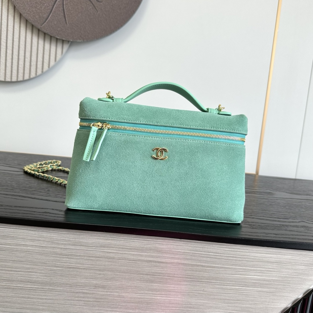 Chanel Suede Vanity Case