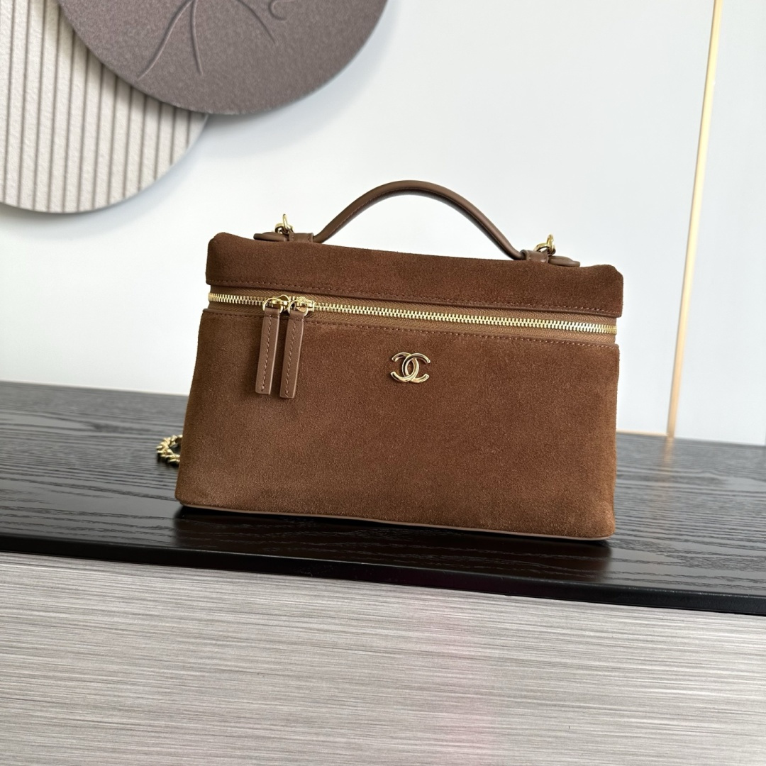 Chanel Suede Vanity Case