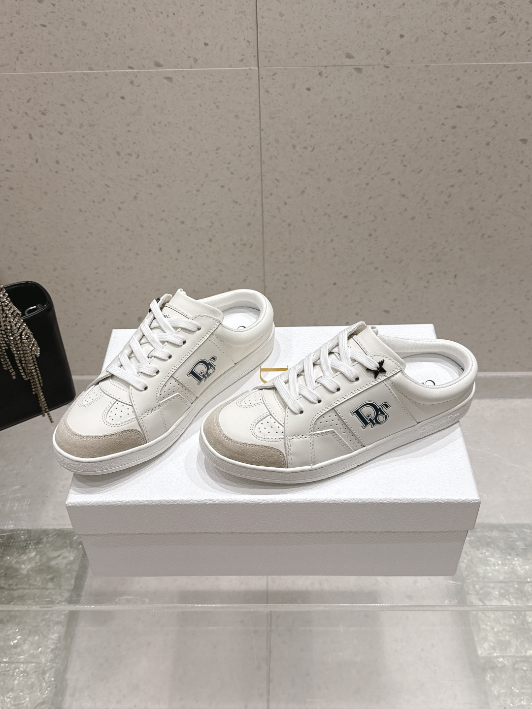 Dior Logo Backless Sneaker Mules