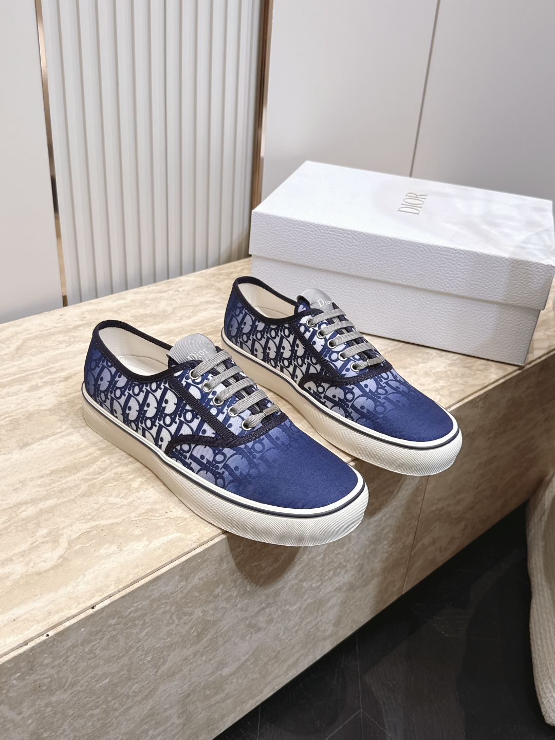 Dior Gradient Oblique Canvas Sneakers