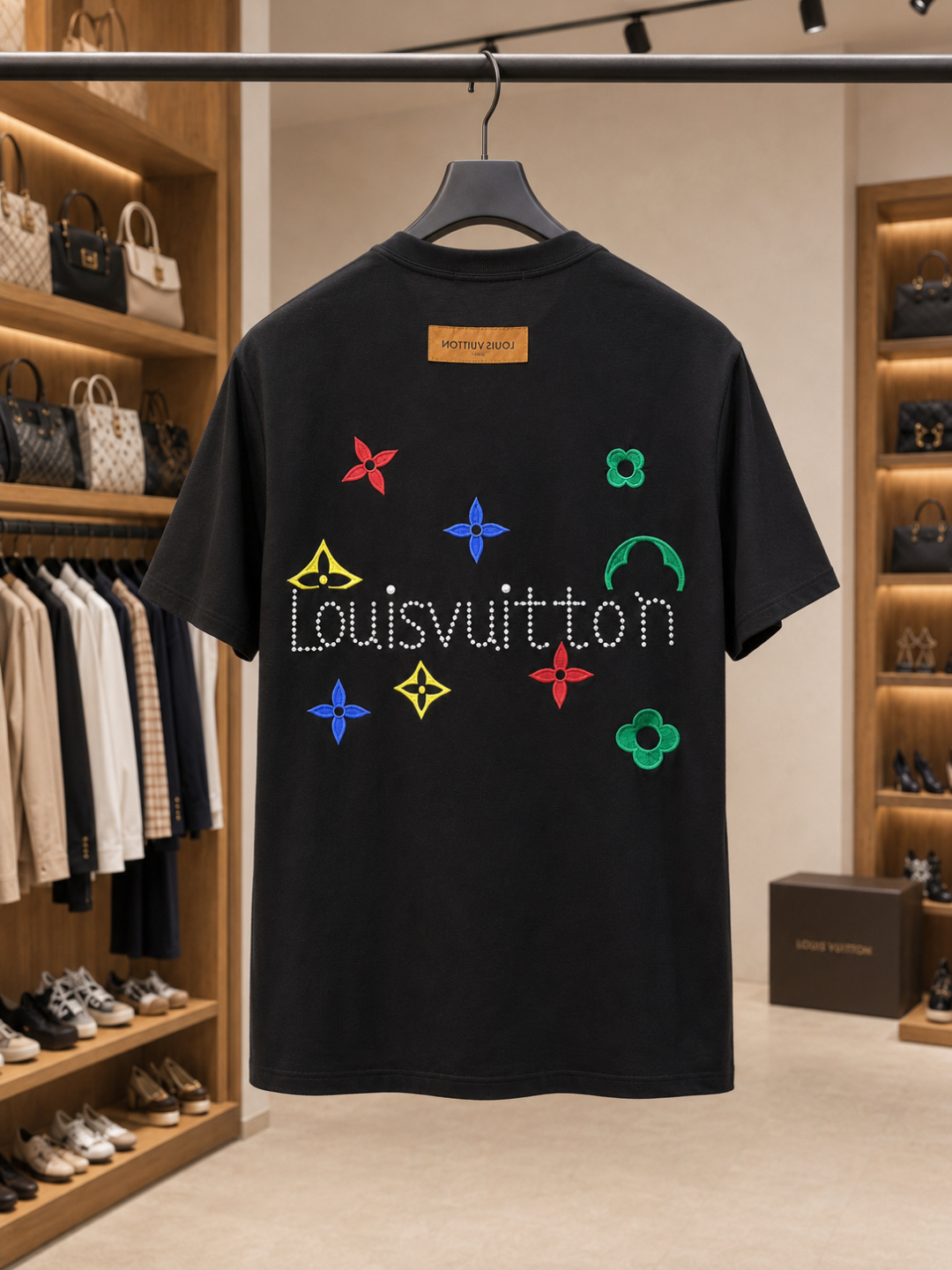 Louis Vuitton Black  Short Sleeve T-shirt