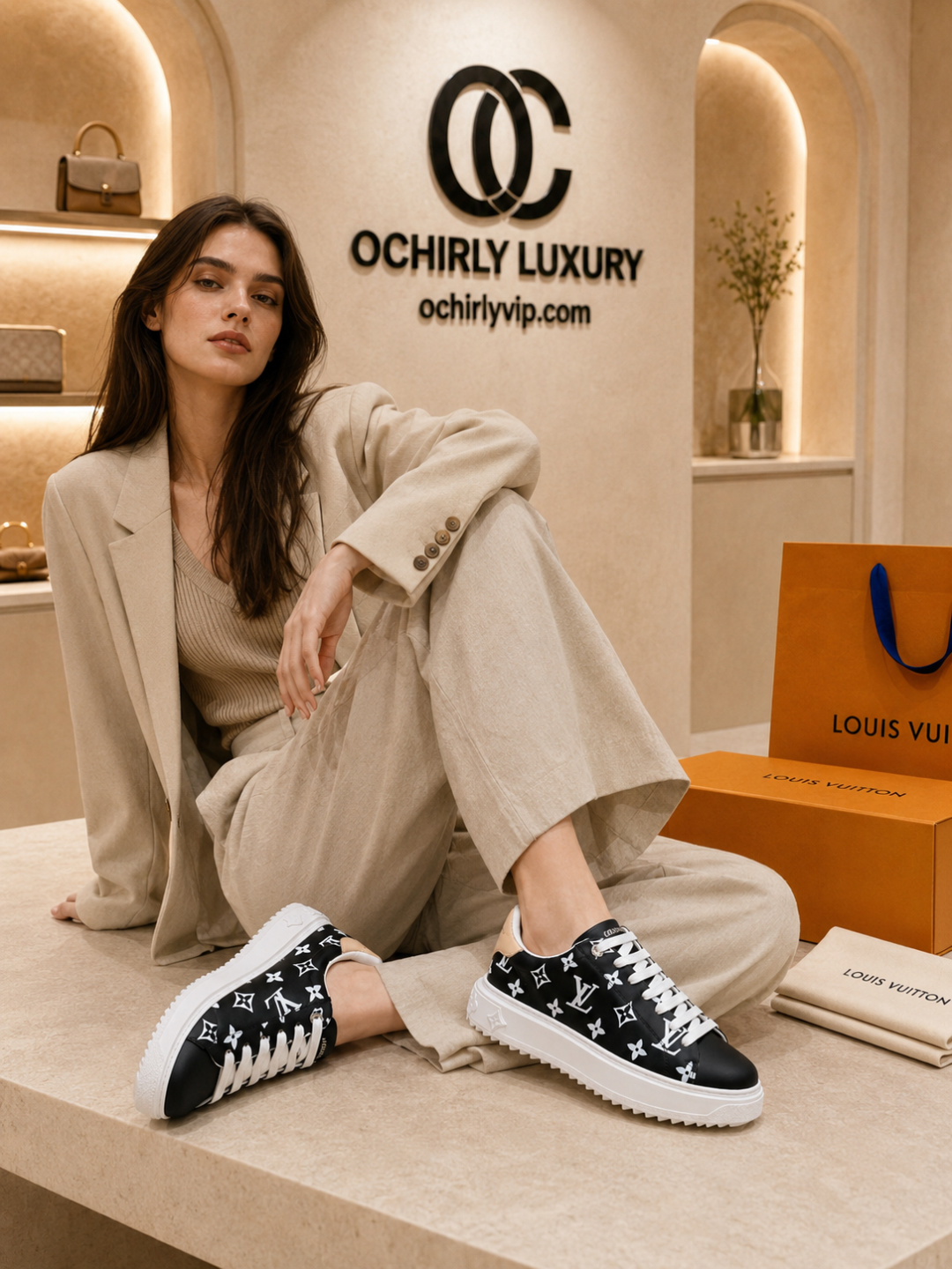 Louis Vuitton Monogram Platform Sneakers