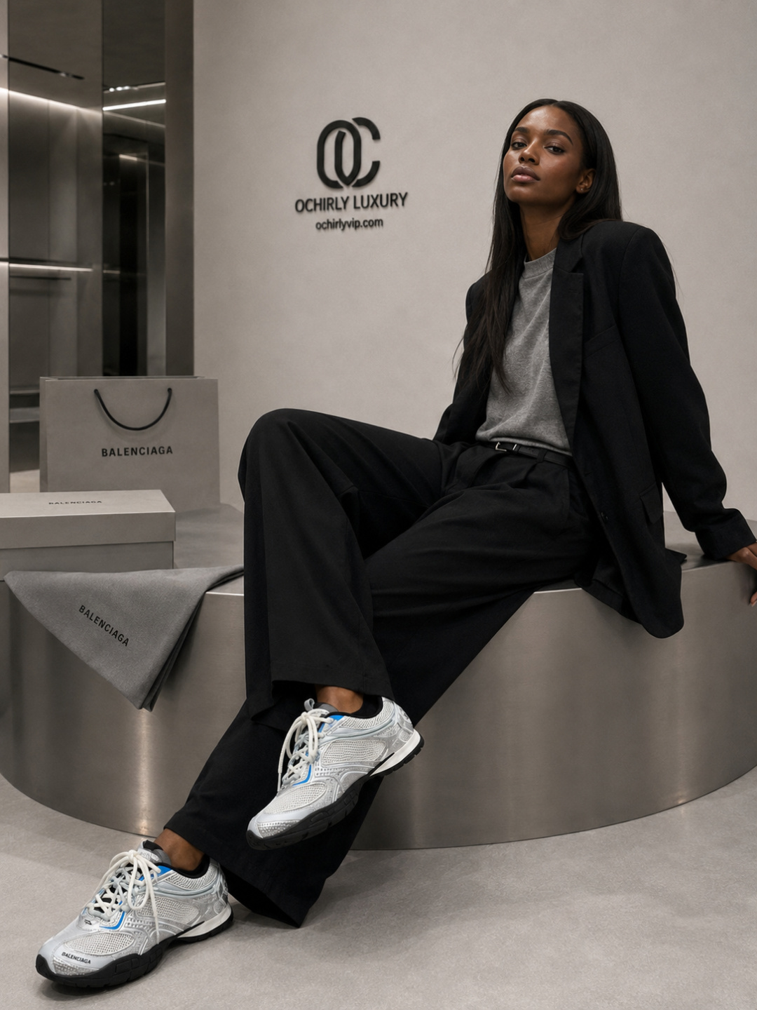 Balenciaga Mesh Outdoor Sneakers