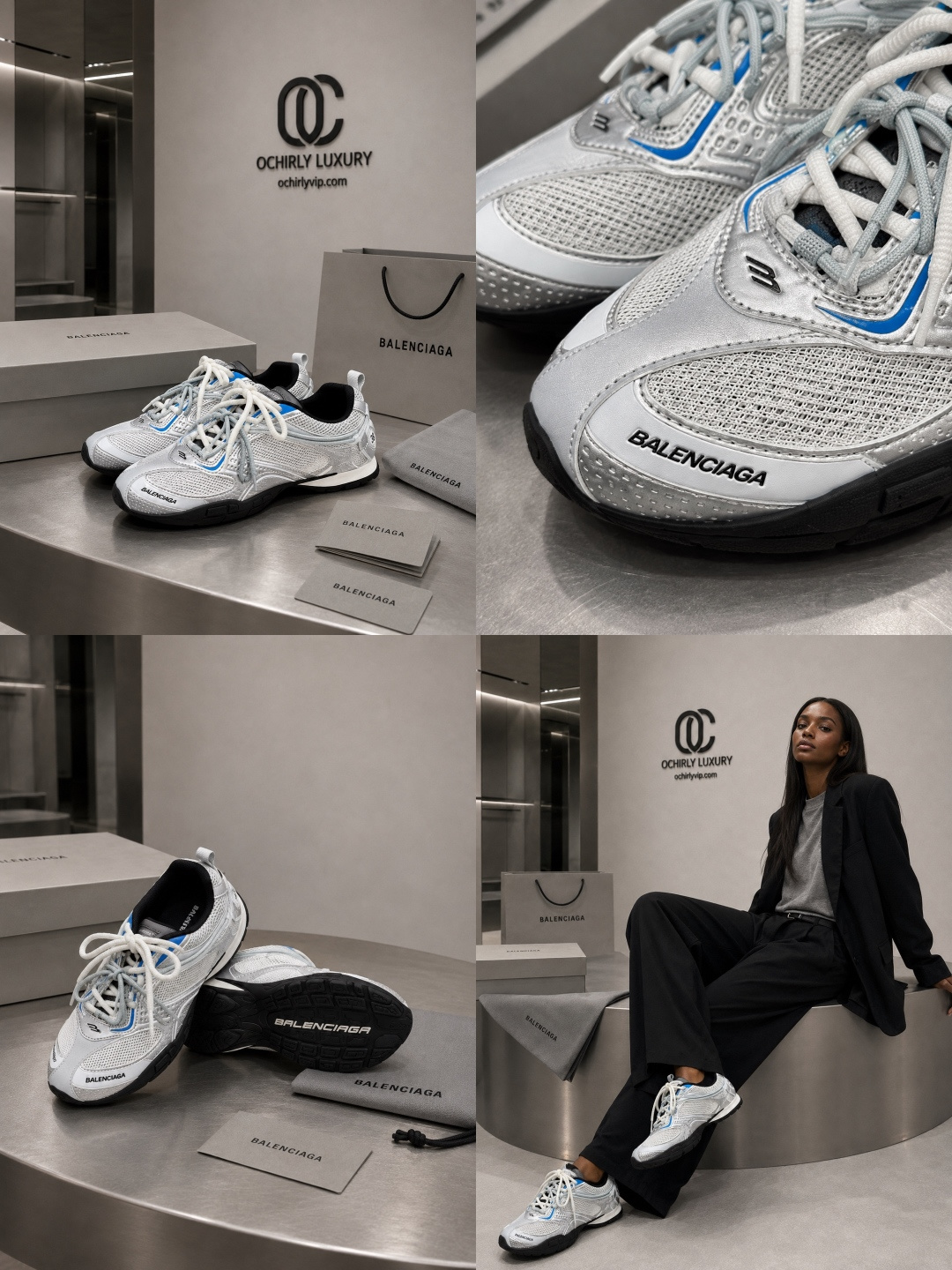 Balenciaga Mesh Outdoor Sneakers