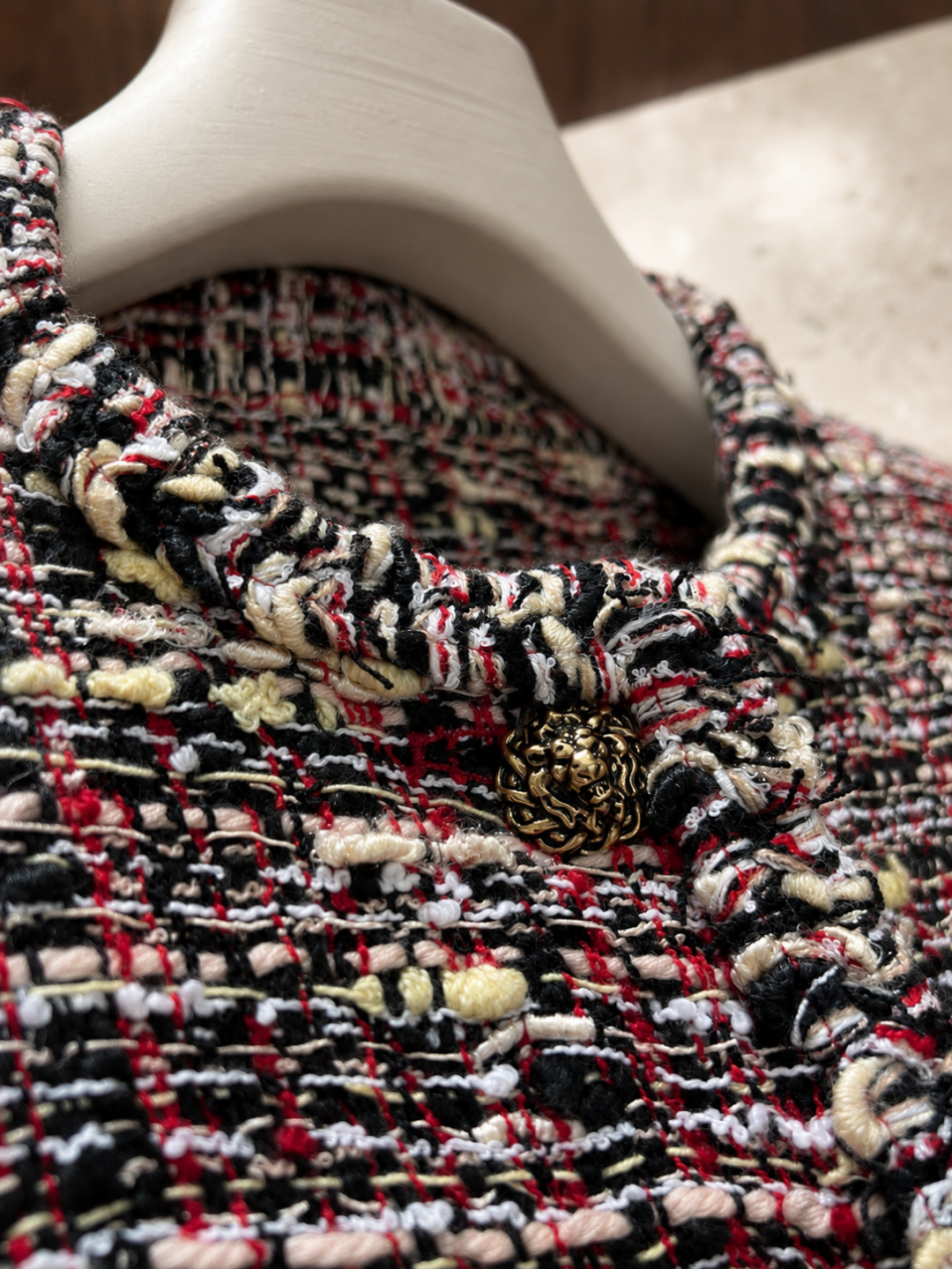 Chanel Multicolor Tweed Cropped Jacket