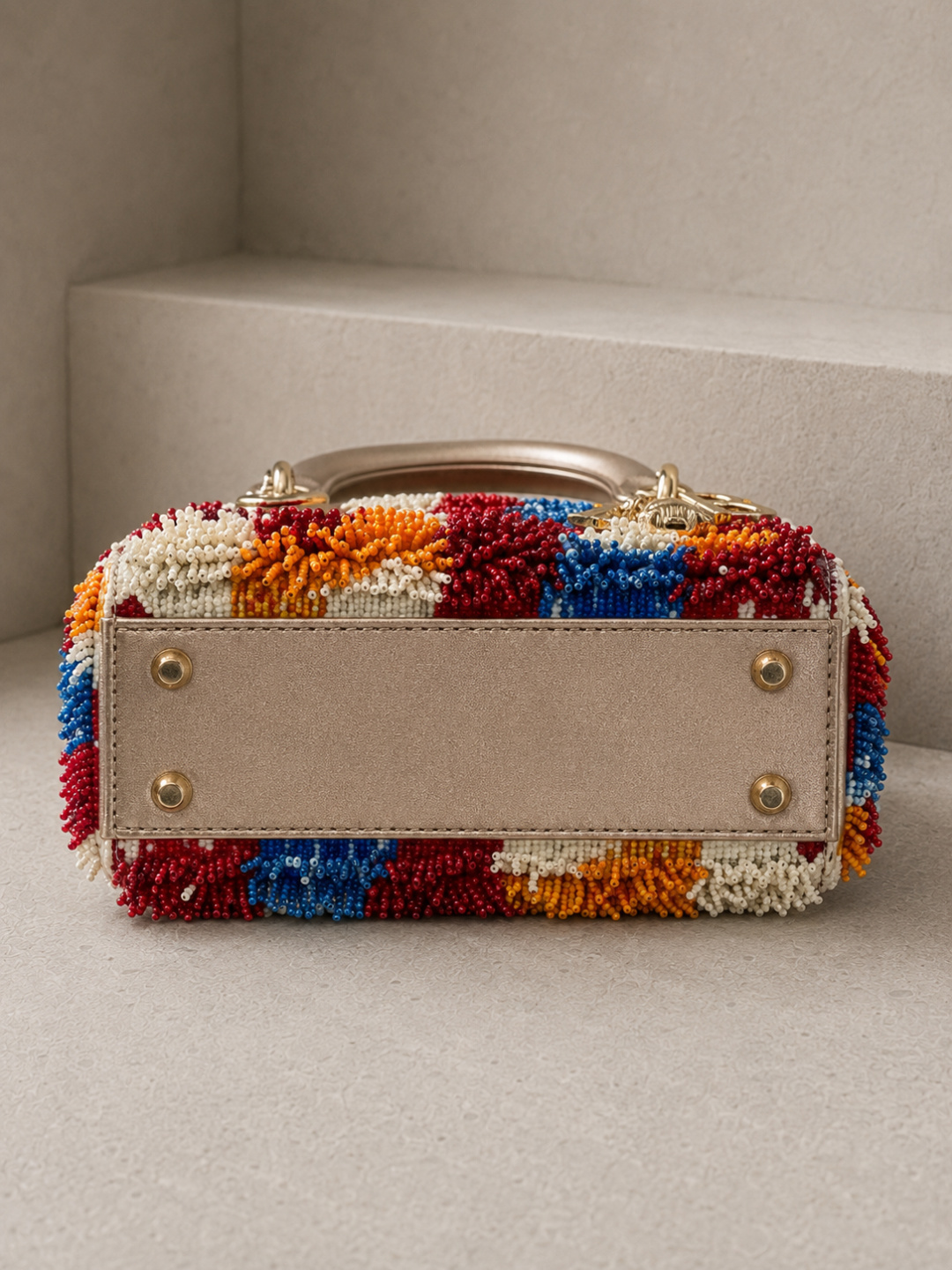 Dior Mini Lady Dior Beaded Handbag