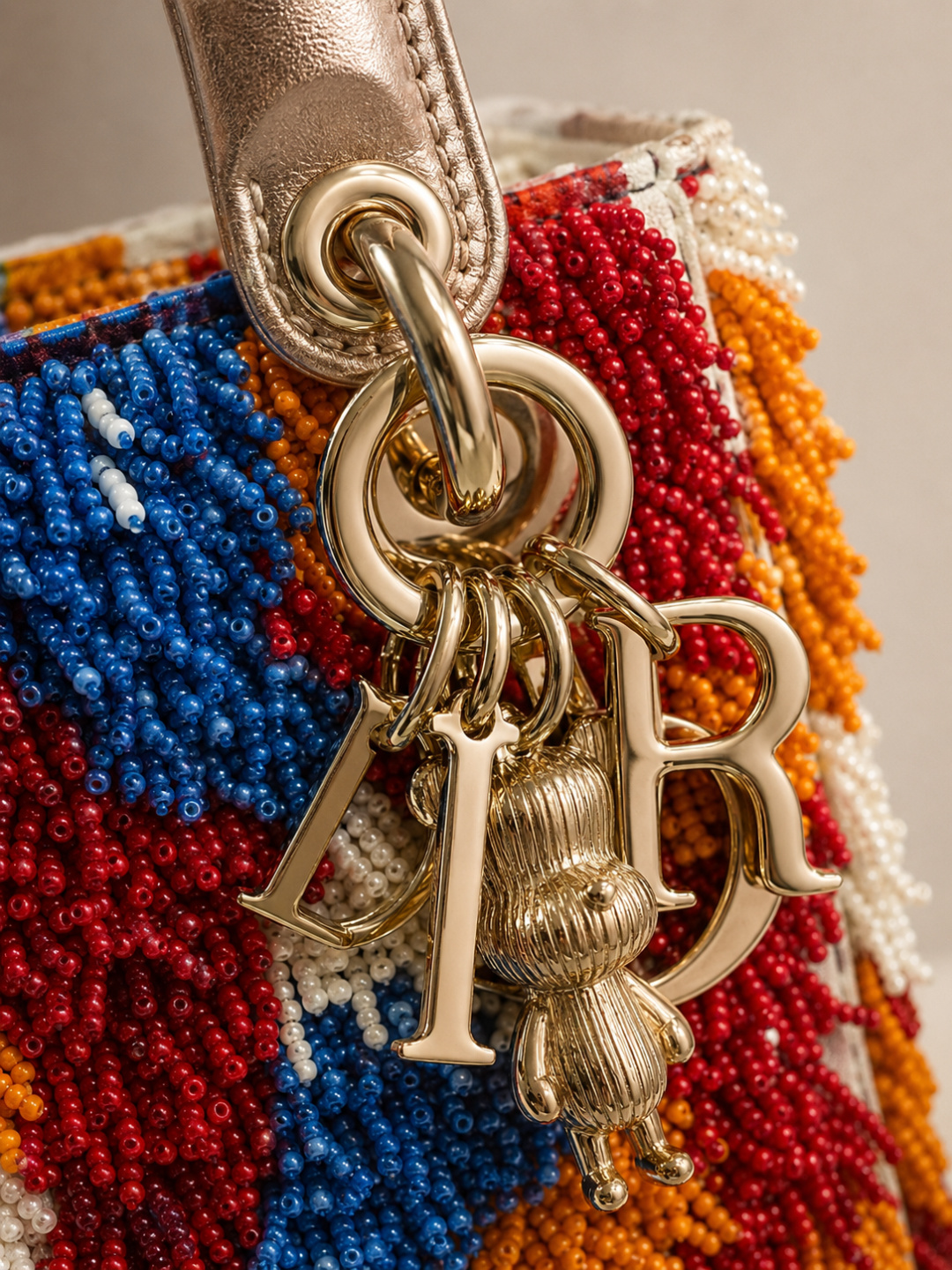 Dior Mini Lady Dior Beaded Handbag