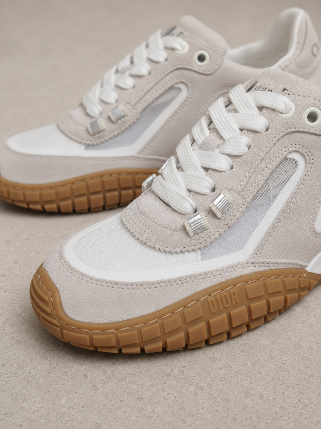 Dior Mesh Suede Low-top Sneakers