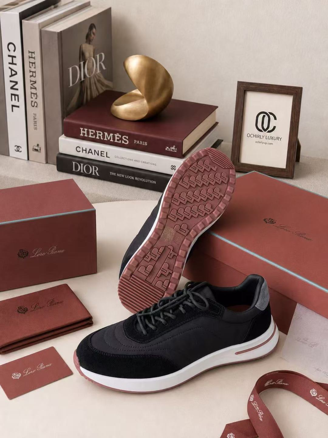 Loro Piana Suede Paneled Casual Sneakers