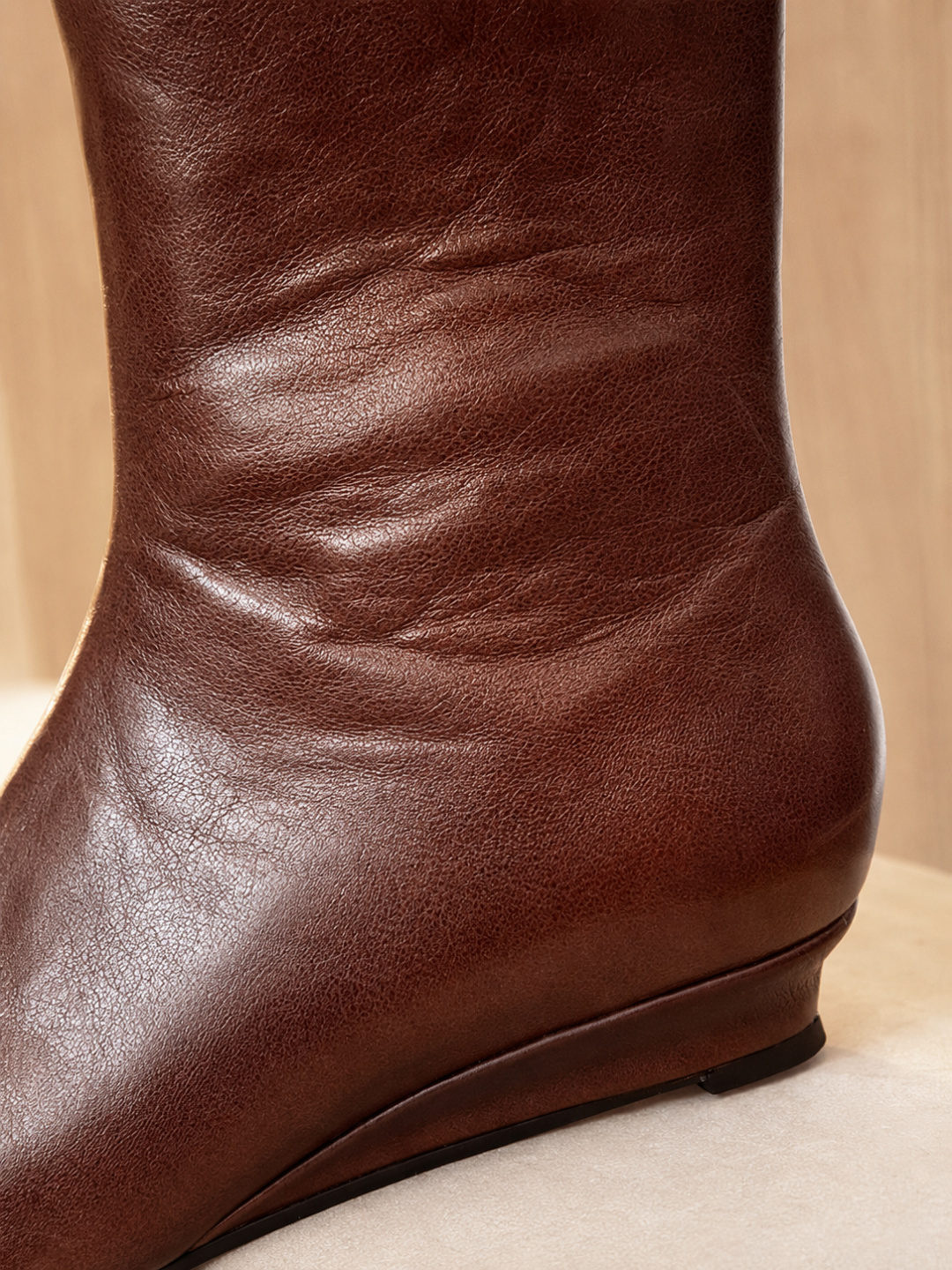 The Row Leather Side-zip Ankle Boots