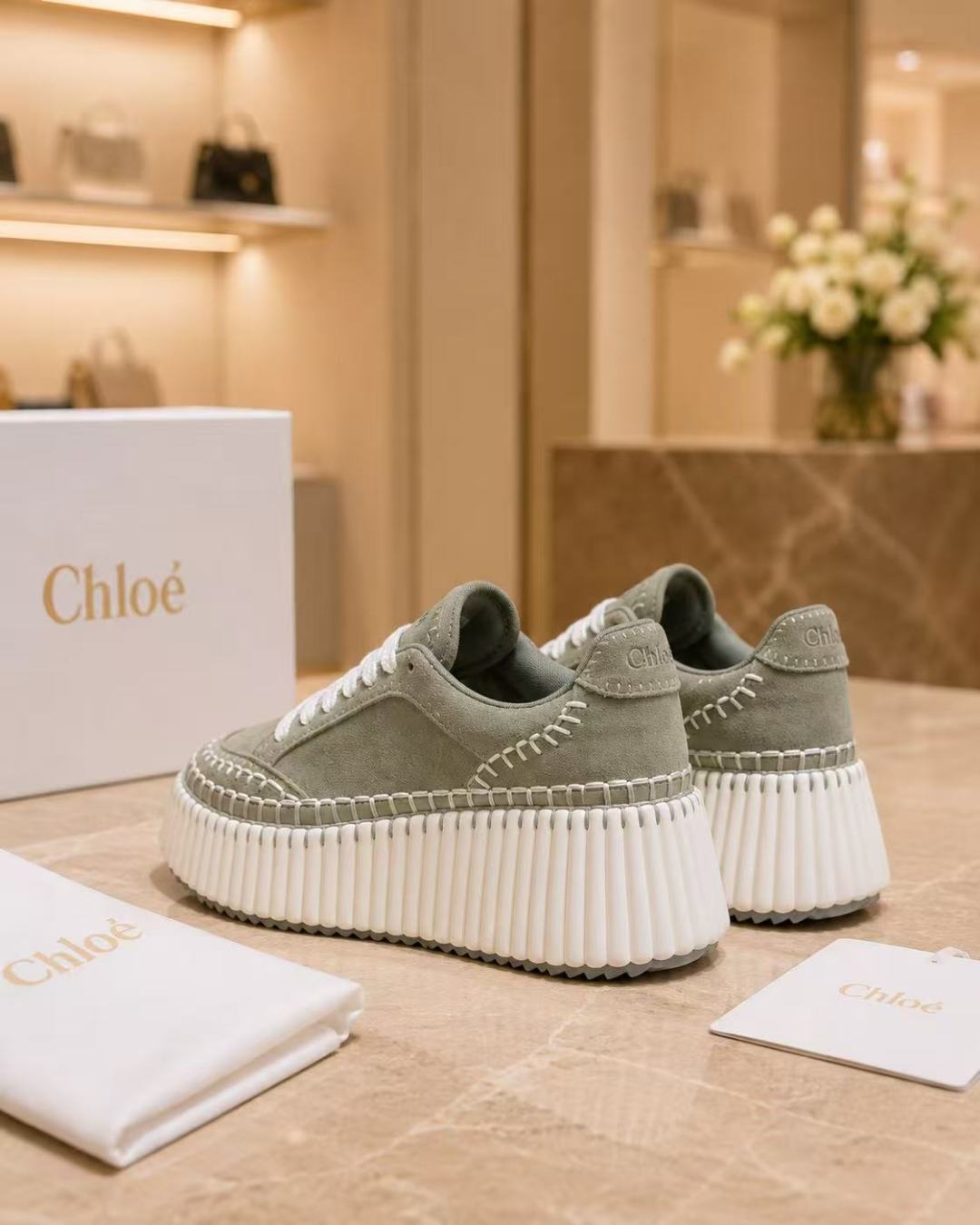 Chloé Nama Platform Sneakers