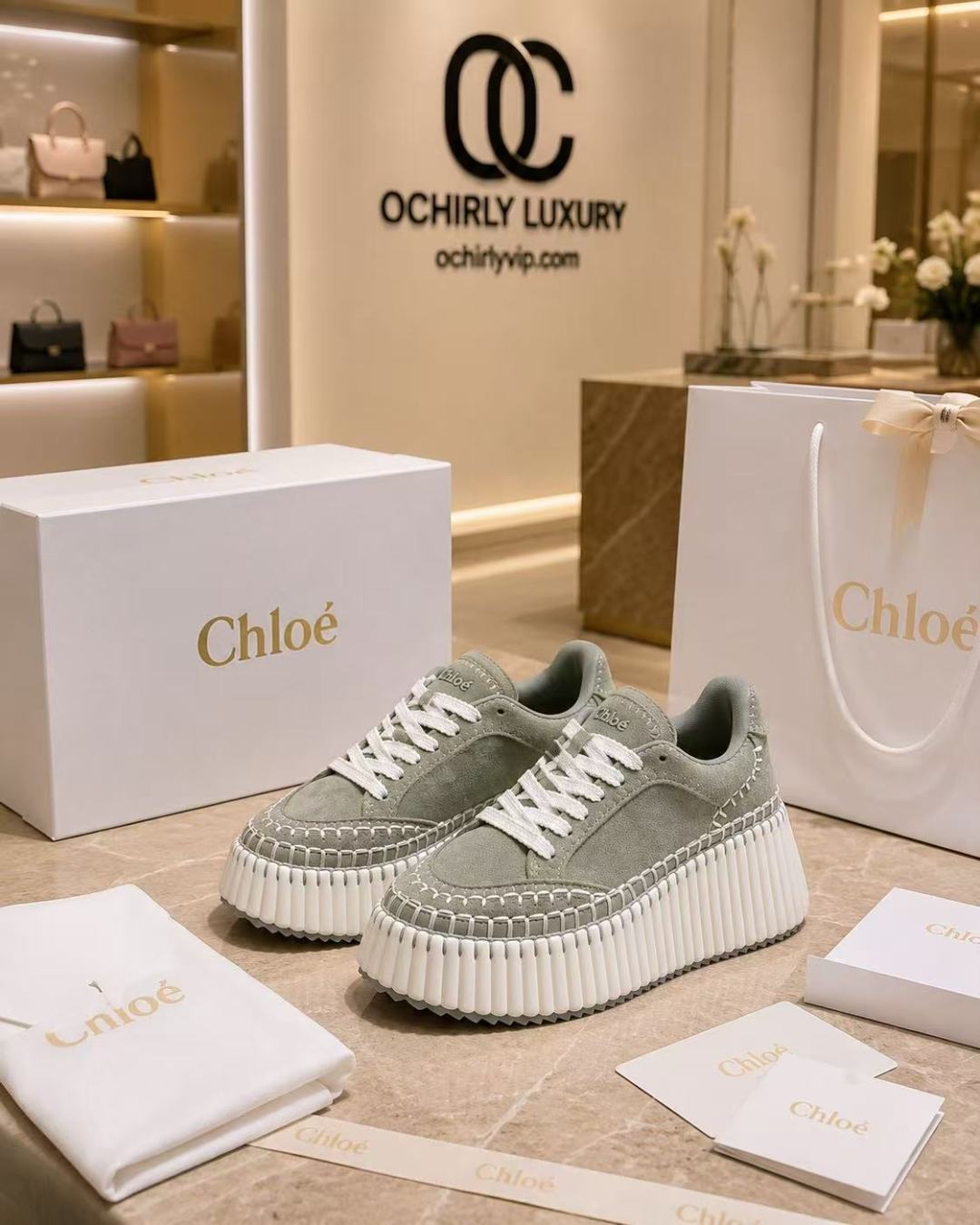 Chloé Nama Platform Sneakers