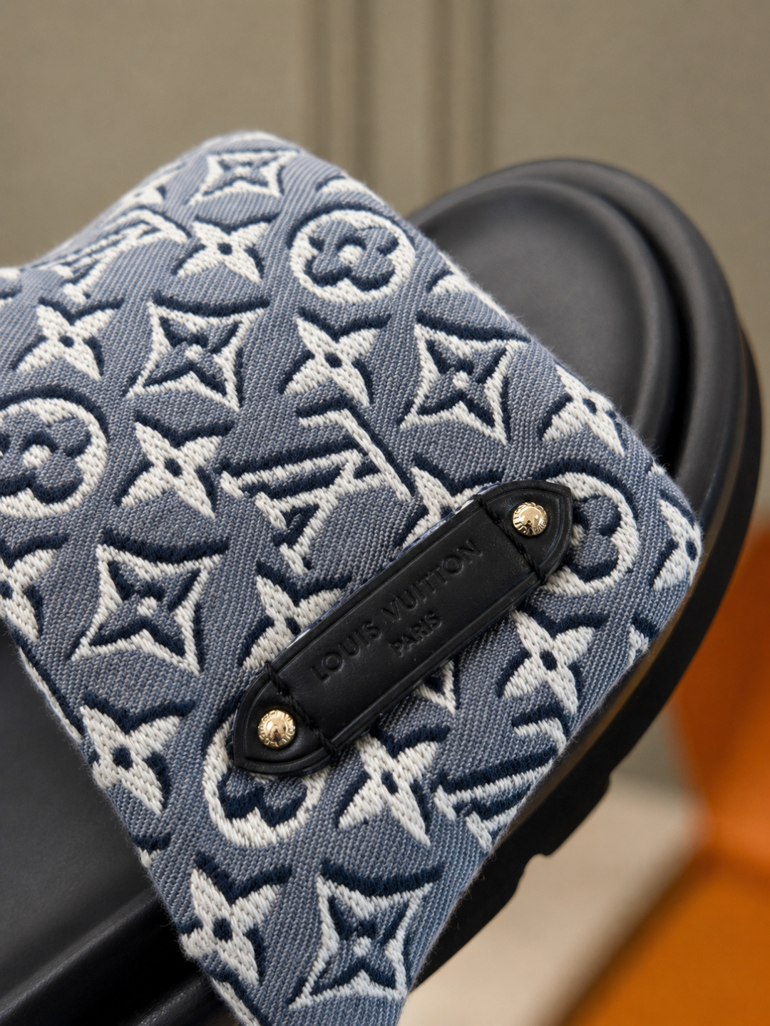 Louis Vuitton Monogram Jacquard Slide Sandals