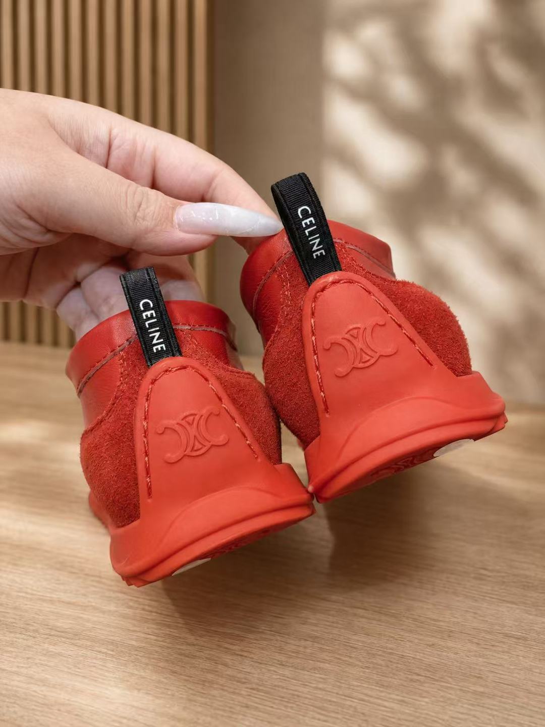 Celine Perforated Leather Retro Sneakers