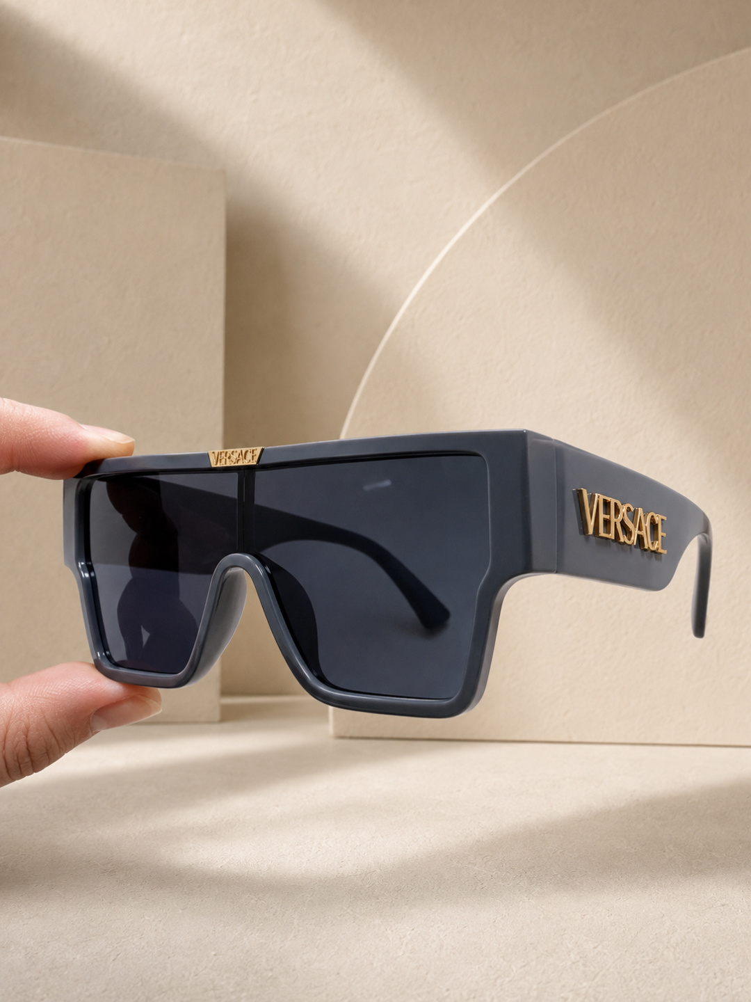 Versace Square Shield Sunglasses