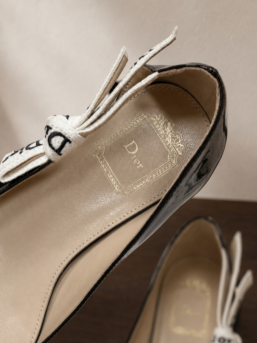 Dior Patent Leather Low Heel Ballet Flats