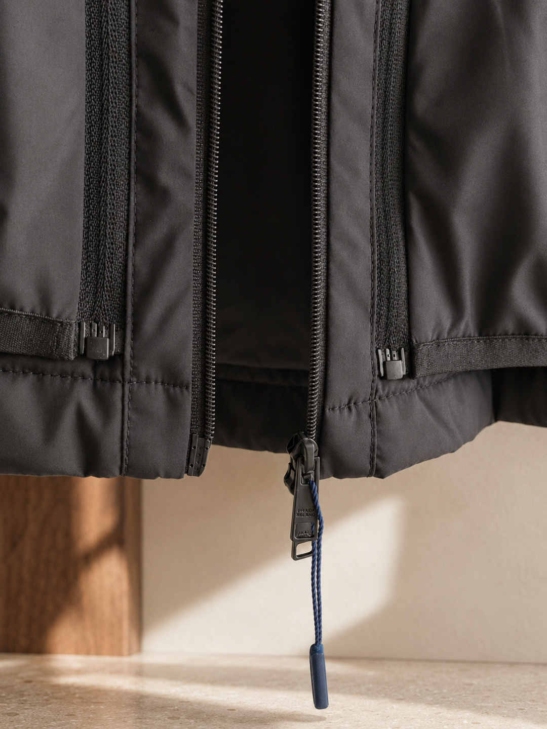 Prada Triangle Logo Hooded Windbreaker Jacket