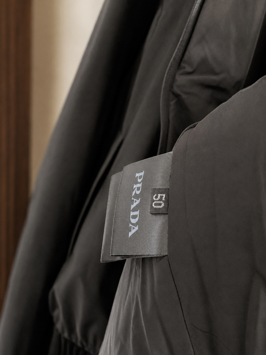 Prada Triangle Logo Hooded Windbreaker Jacket