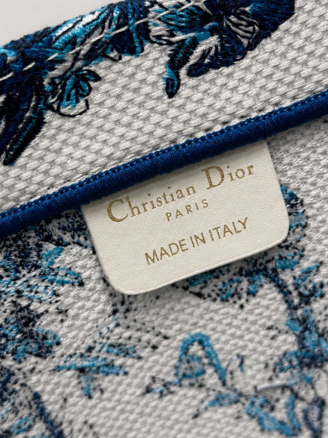 dior large blue toile de jouy book tote