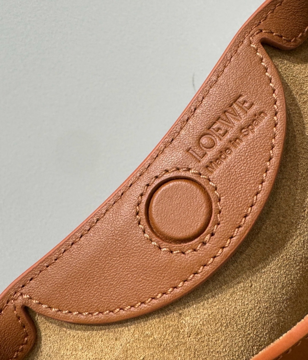 Loewe Brown Leather Knot‑Detail Hobo Shoulder Bag