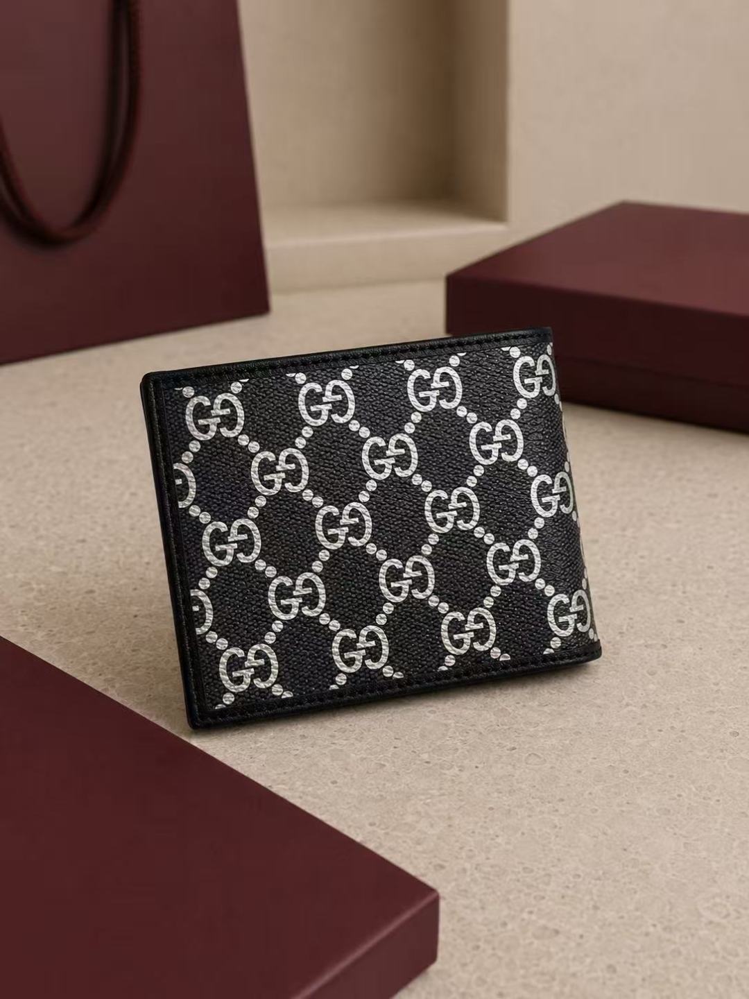 Gucci GG Pattern Bifold Wallet