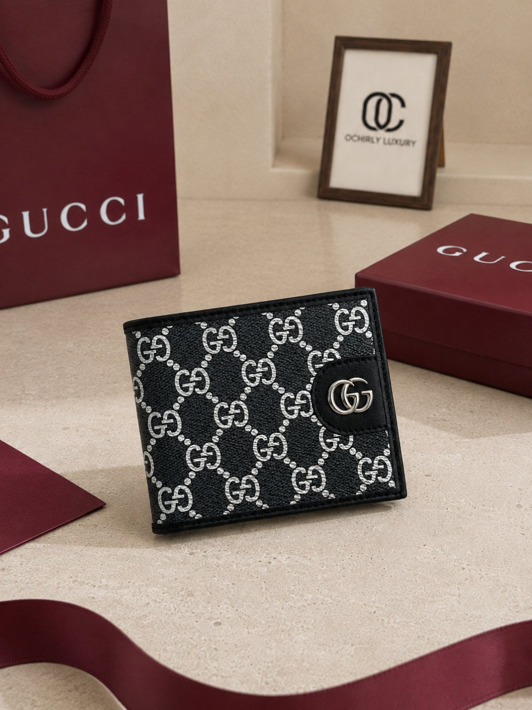 Gucci GG Pattern Bifold Wallet