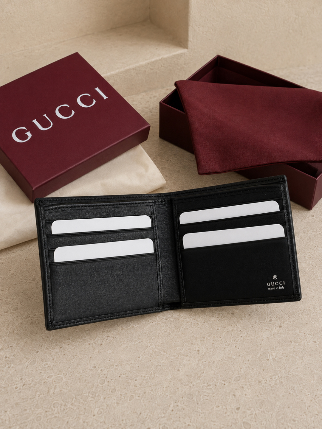 Gucci GG Pattern Bifold Wallet