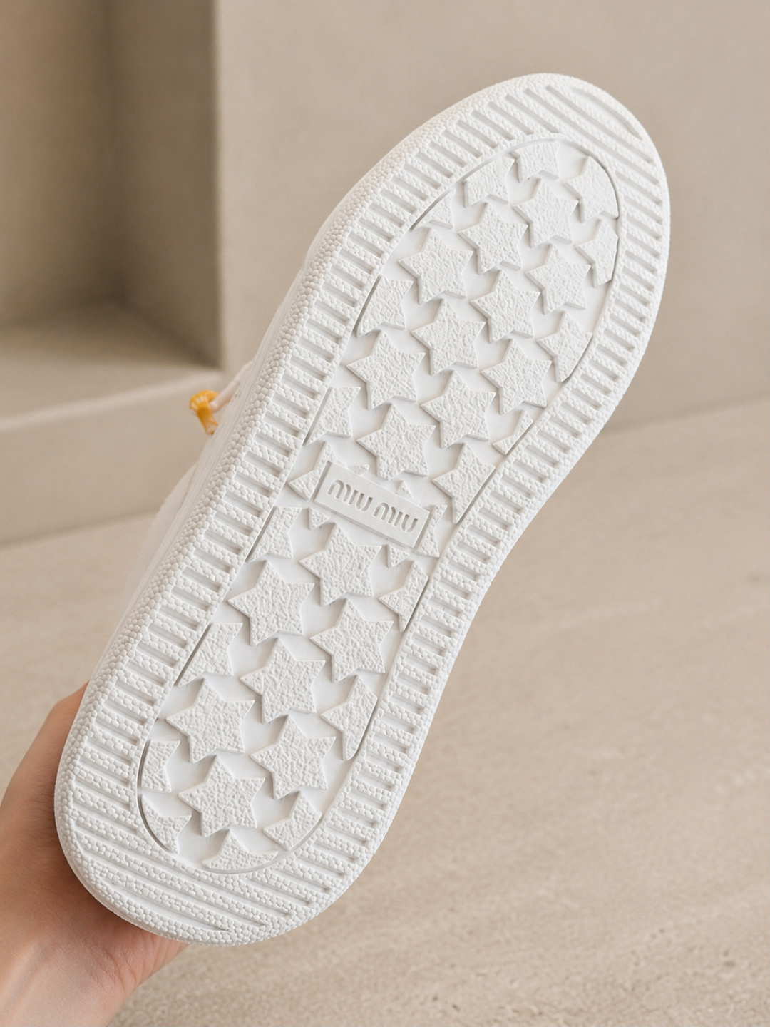 Miu Miu Leather Platform Sneakers