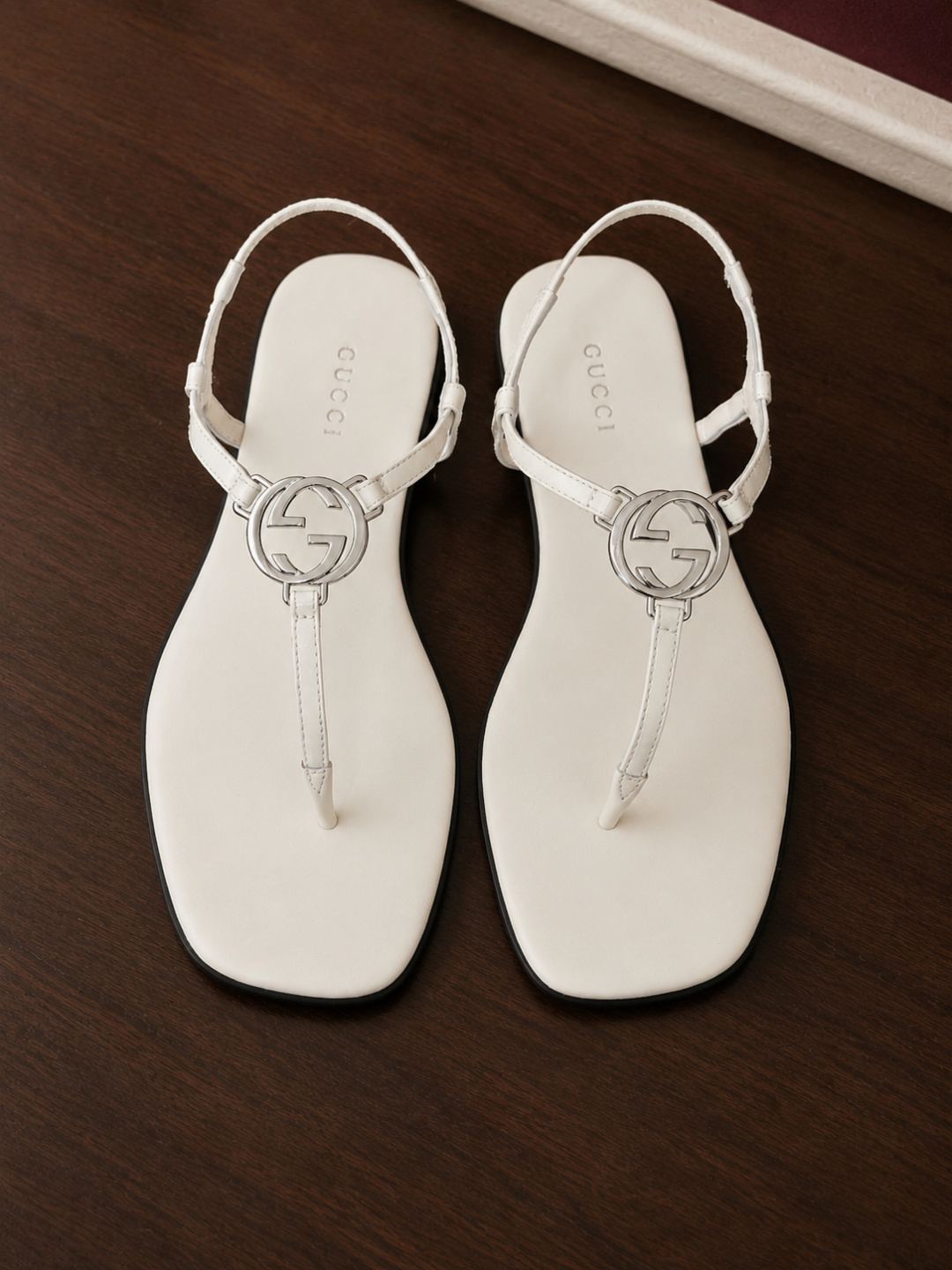 Gucci Interlocking‑G Thong Sandals