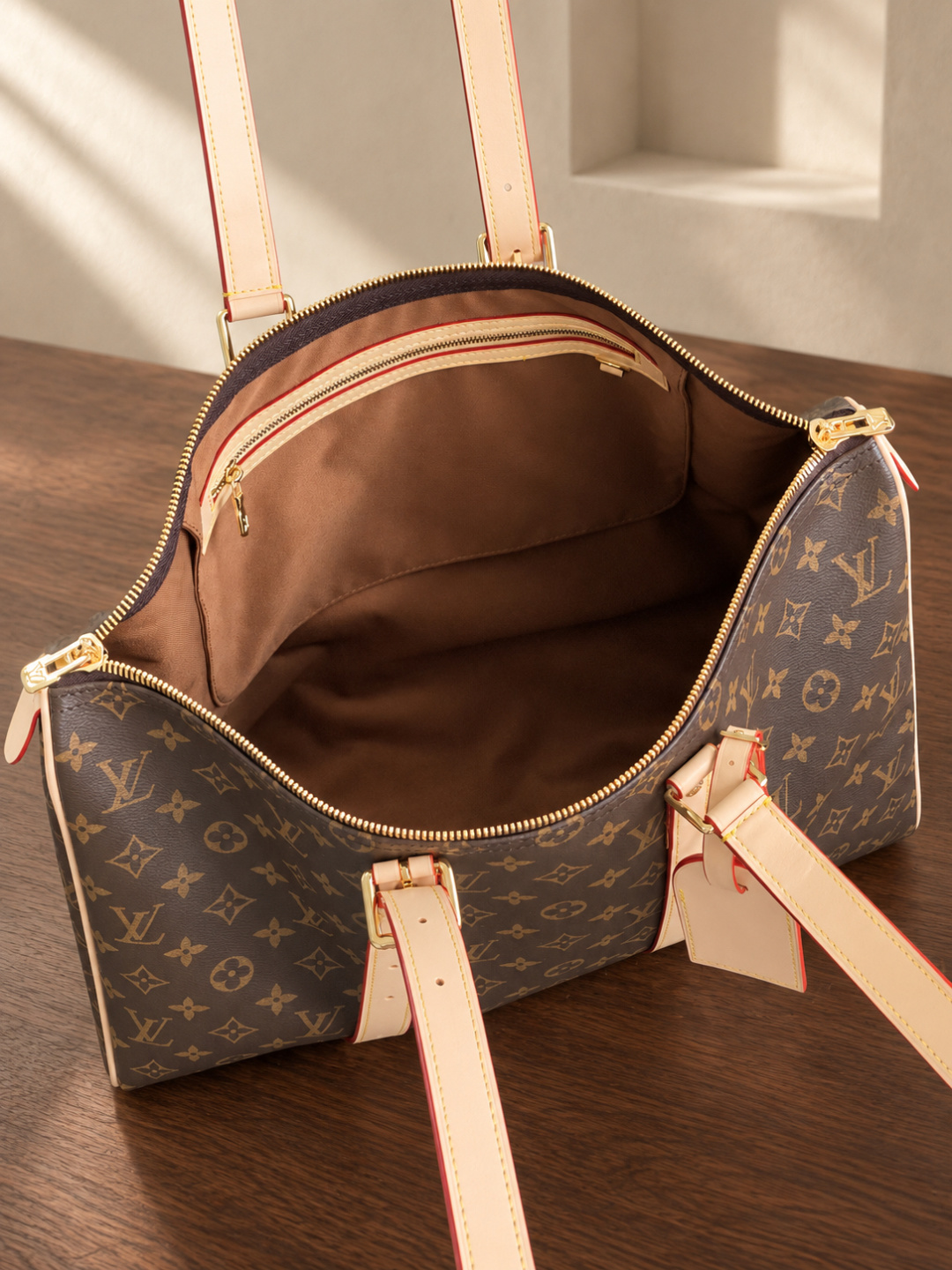 Louis Vuitton Monogram Buckled Tote Bag