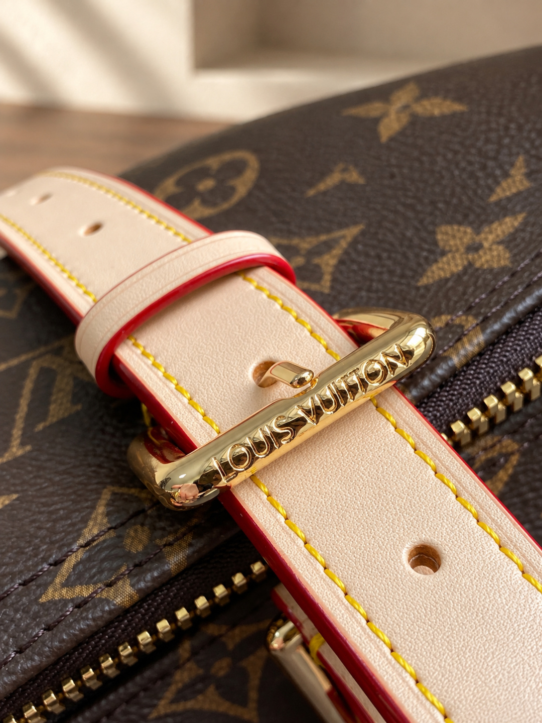 Louis Vuitton Monogram Buckled Tote Bag