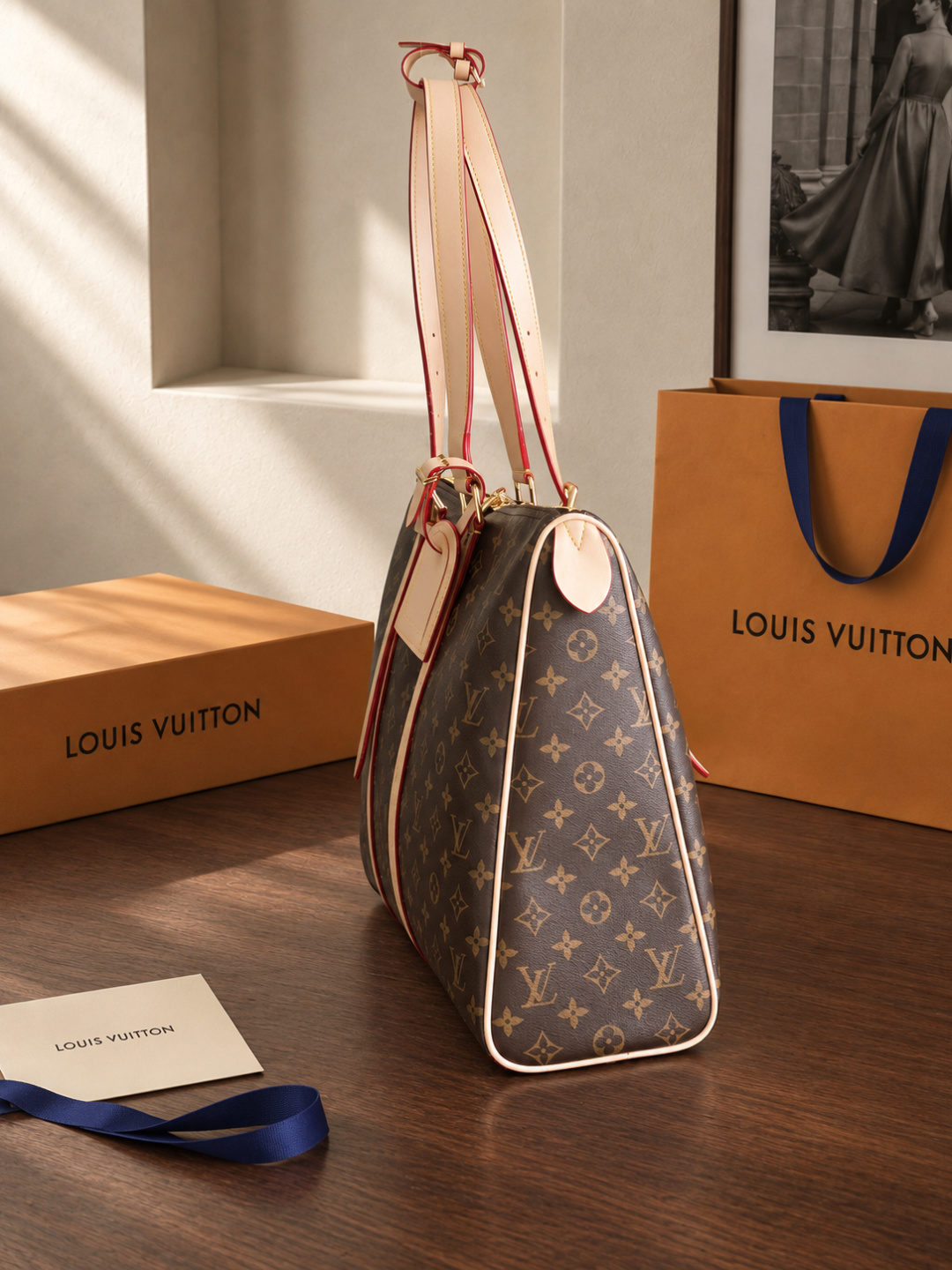 Louis Vuitton Monogram Buckled Tote Bag