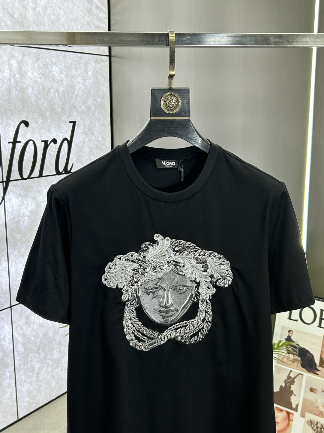 Versace Medusa Crystal Embellished Black Cotton T-Shirt, Short Sleeve 4 cmp i1741986149973 855 0 2