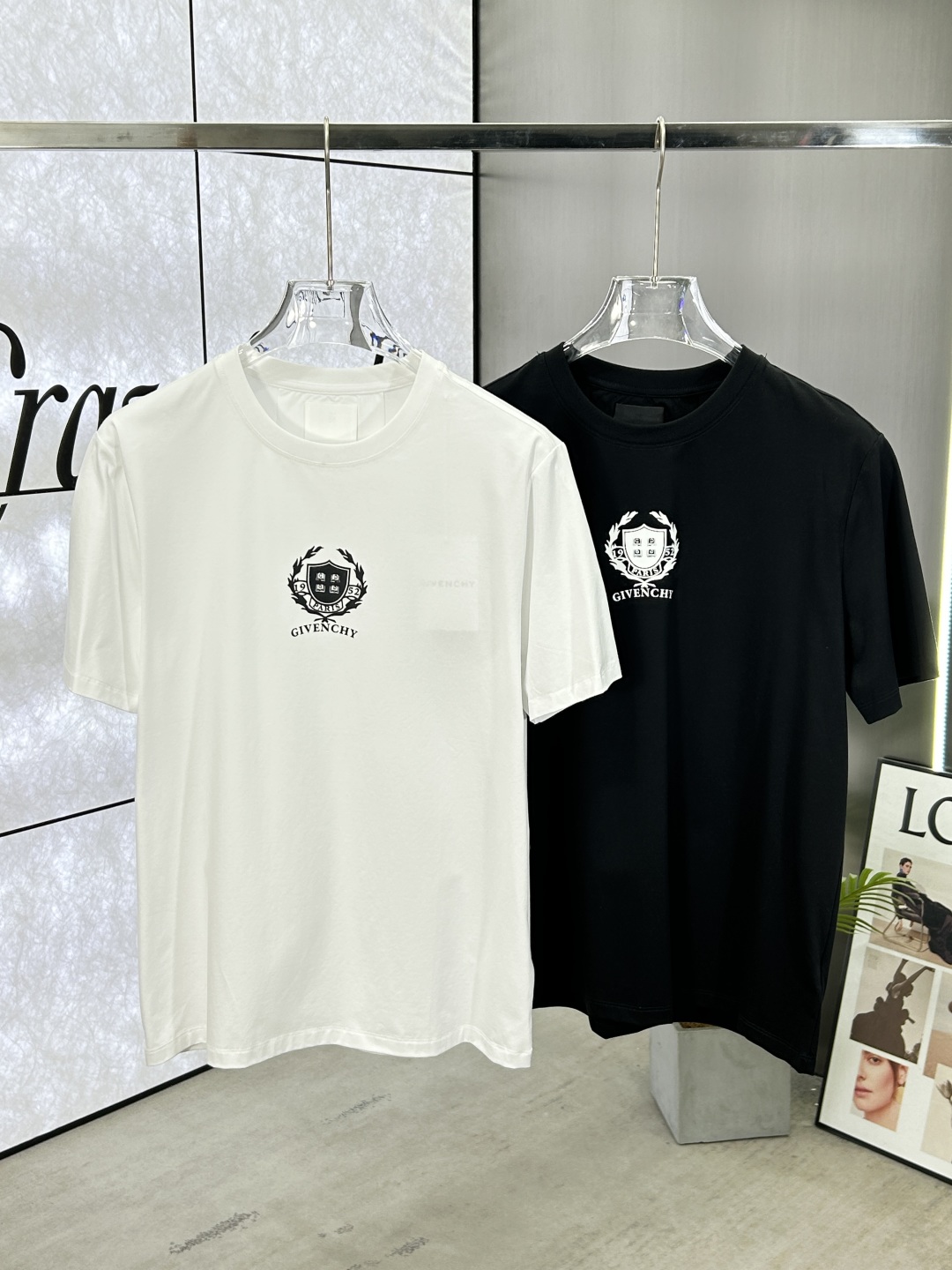 Givenchy Men's Black Cotton T-Shirt with Front Logo Print - Casual Style 10 cmp i1742276421189 7143 0 8