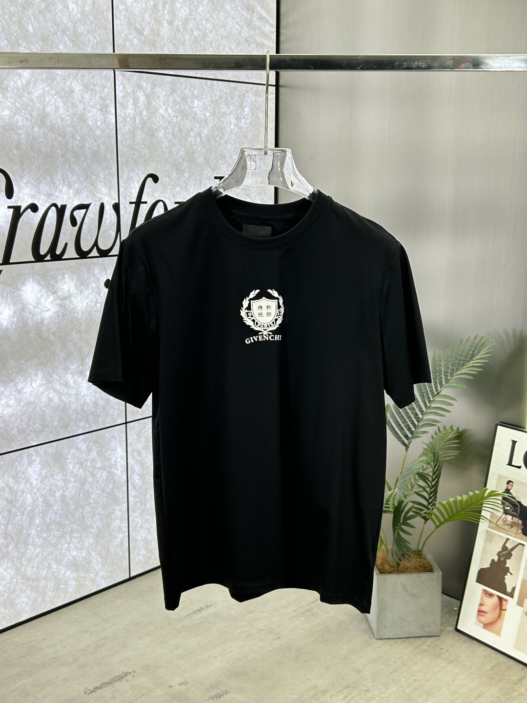 Givenchy Men's Black Cotton T-Shirt with Front Logo Print - Casual Style 2 cmp i1742276462536 6411 0 0