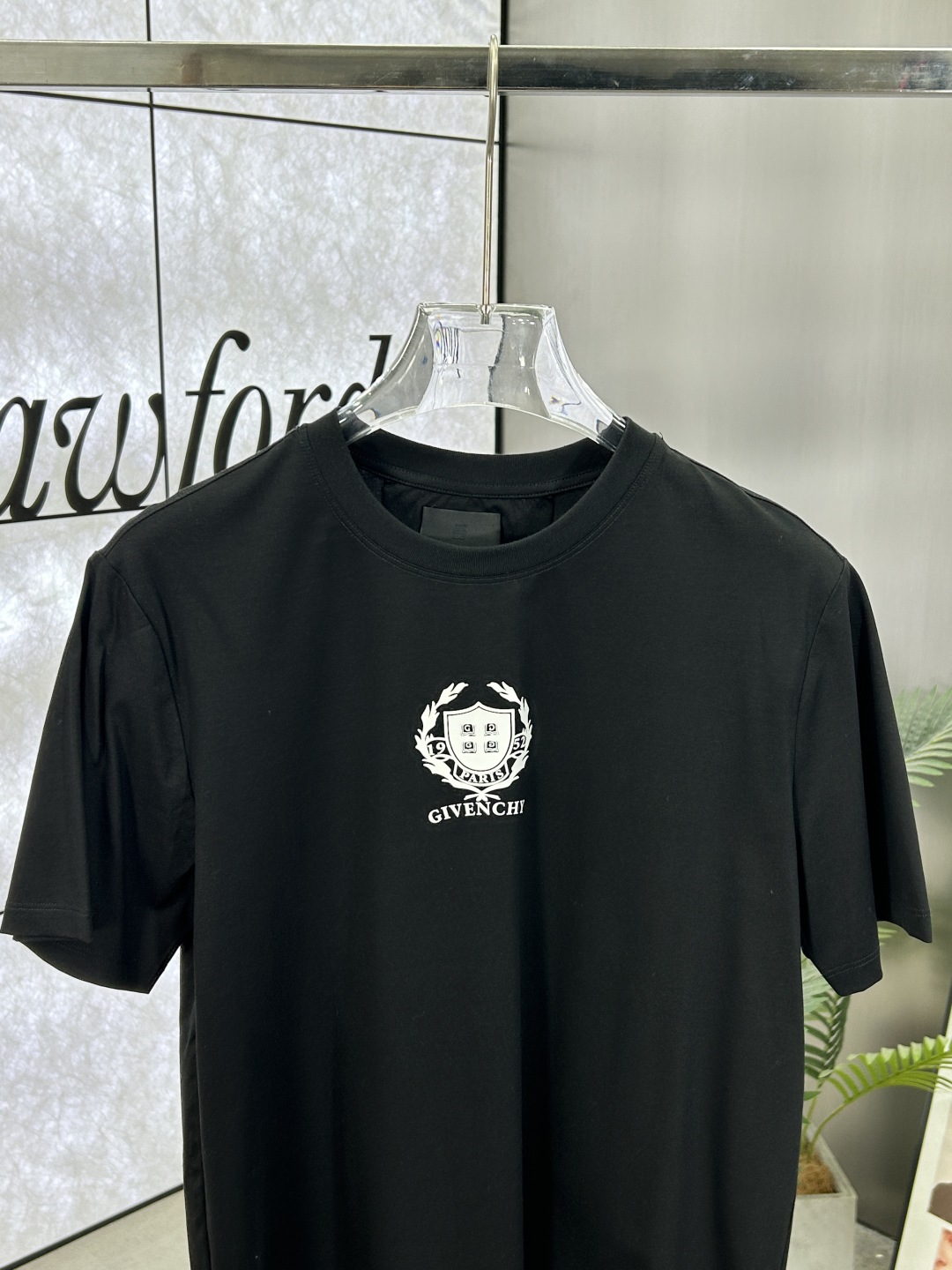 Givenchy Men's Black Cotton T-Shirt with Front Logo Print - Casual Style 4 cmp i1742276462540 5463 0 2