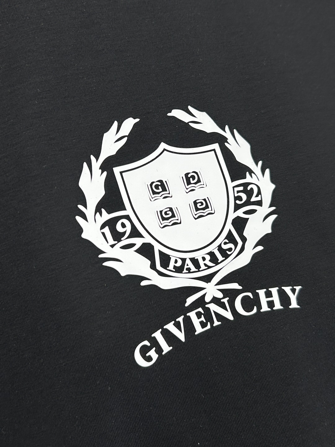 Givenchy Men's Black Cotton T-Shirt with Front Logo Print - Casual Style 8 cmp i1742276463705 9208 0 6