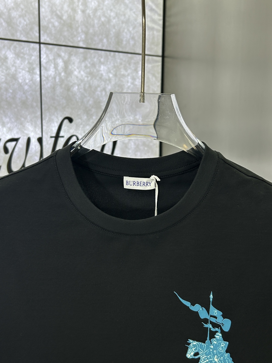 Burberry Men's Black Cotton T-Shirt with Equestrian Knight Design 6 cmp i1742411158643 4800 0 5
