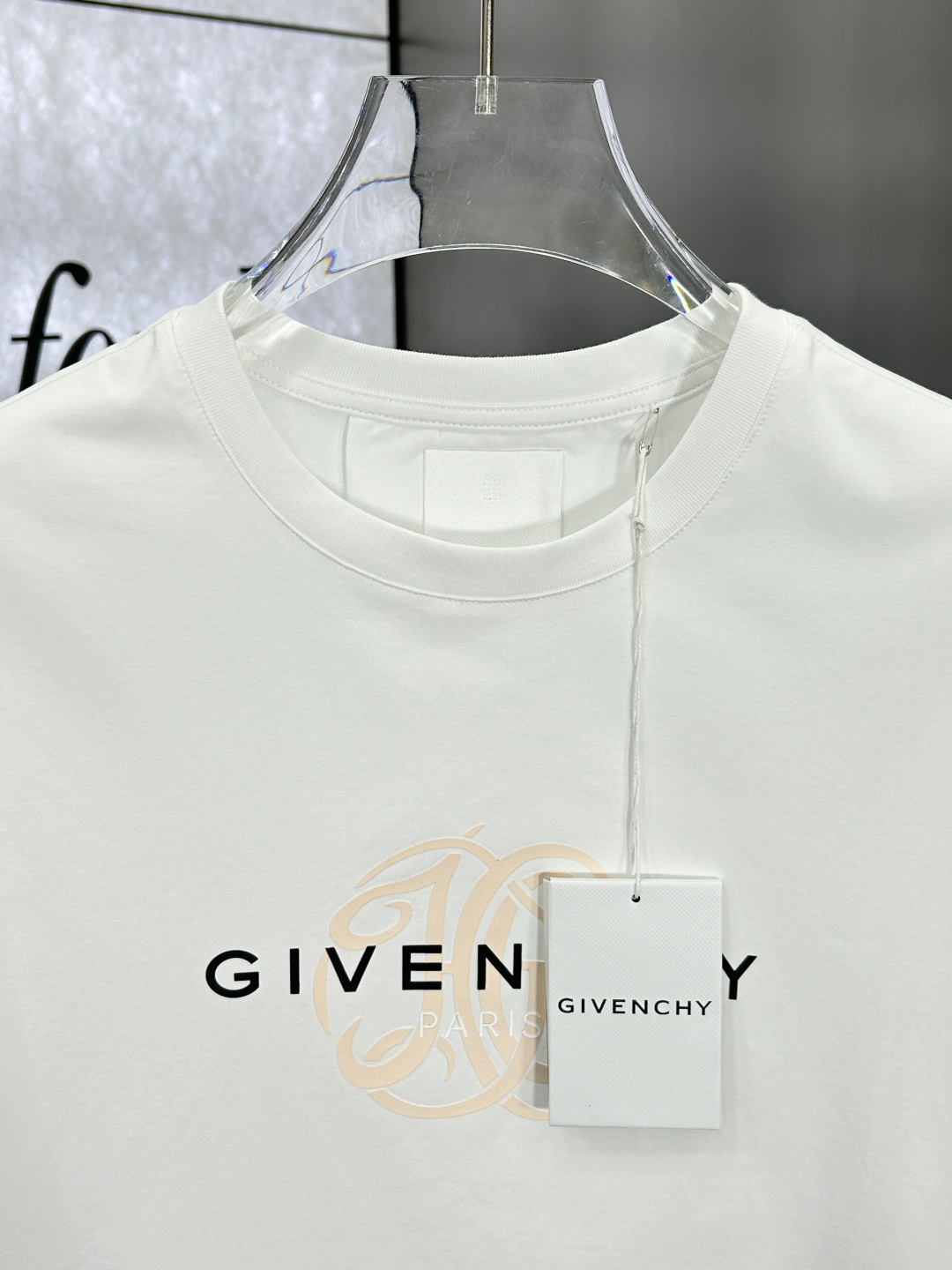 Givenchy Men's White Cotton T-Shirt with Embossed Logo - Short Sleeve 7 cmp i1742412445715 4067 0 5