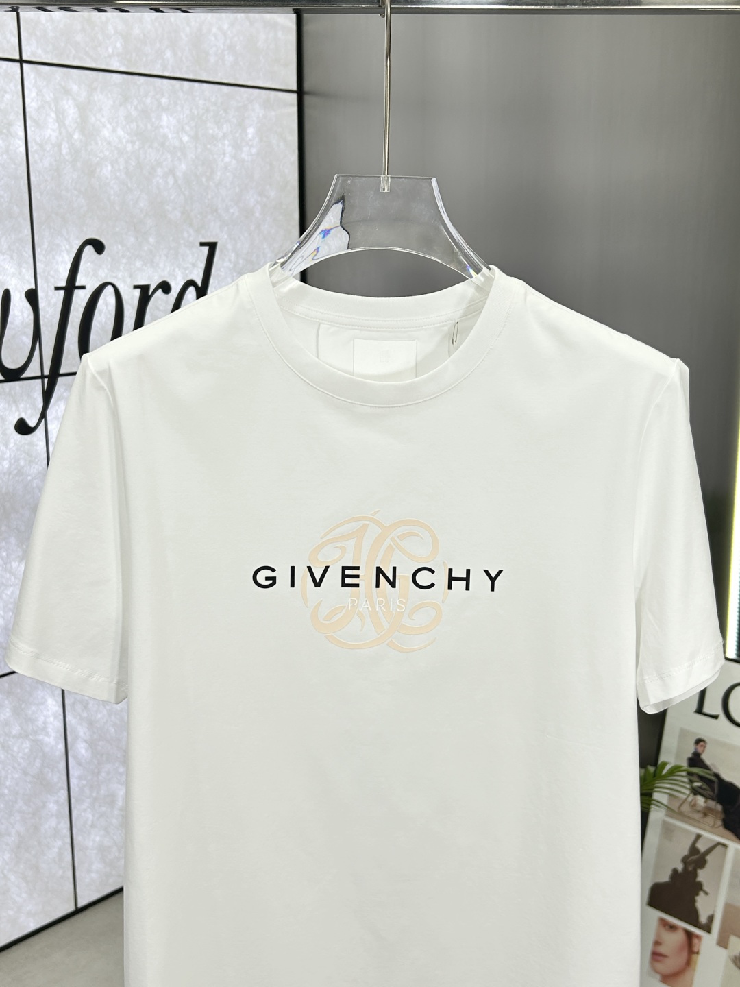 Givenchy Men's White Cotton T-Shirt with Embossed Logo - Short Sleeve 4 cmp i1742412445715 7404 0 2