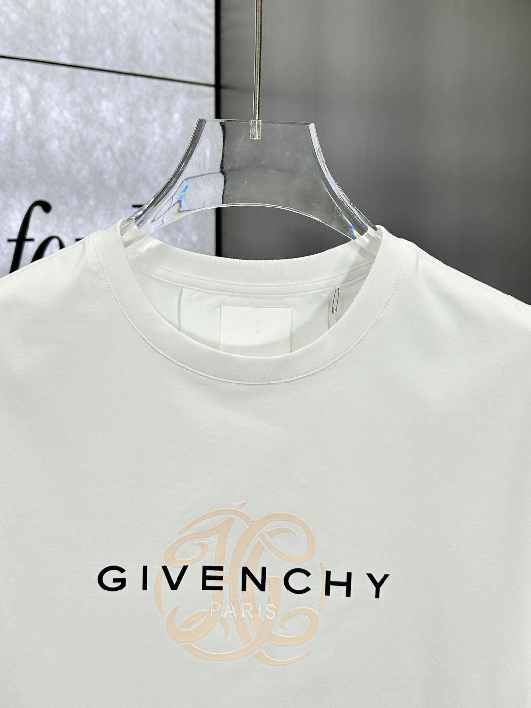 Givenchy Men's White Cotton T-Shirt with Embossed Logo - Short Sleeve 6 cmp i1742412445716 163 0 4