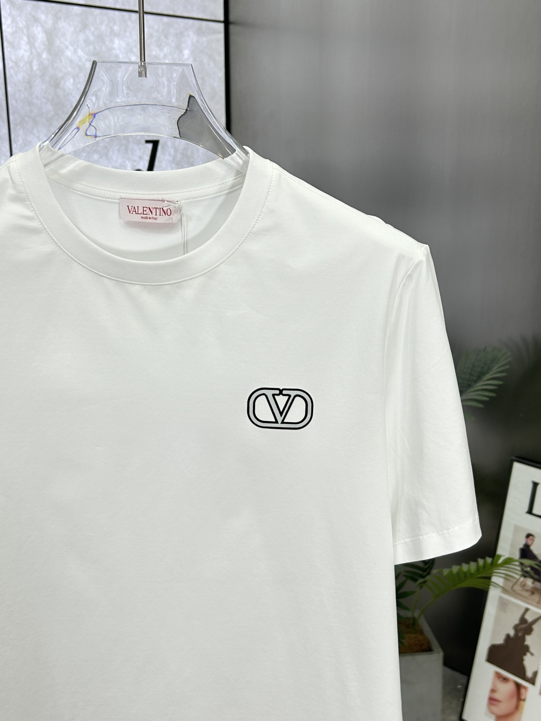 Valentino VLTN Logo T-Shirt - Short Sleeve Crew Neck Tee 4 cmp i1742928613682 9039 0 3