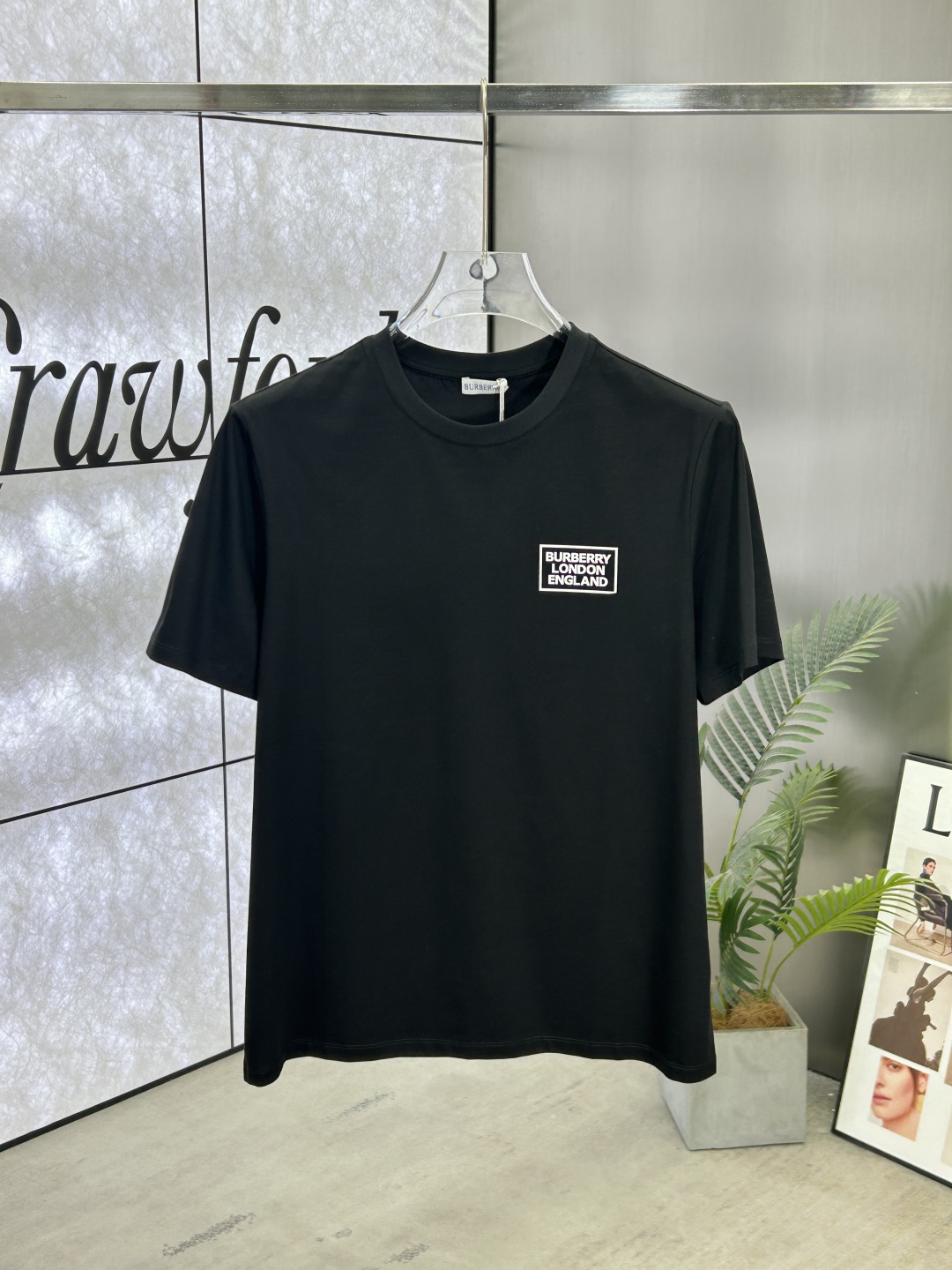 Burberry London England Print Crew Neck T-Shirt - Premium Cotton Tee 2 cmp i1743196671765 847 0 0
