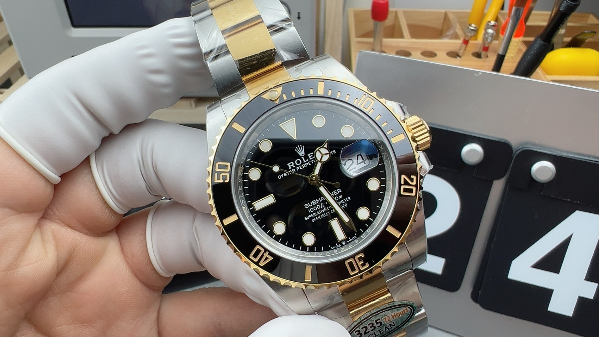 NO:158126,C41 Golden Black Ghost,19860909C41间金黑鬼,,Watch