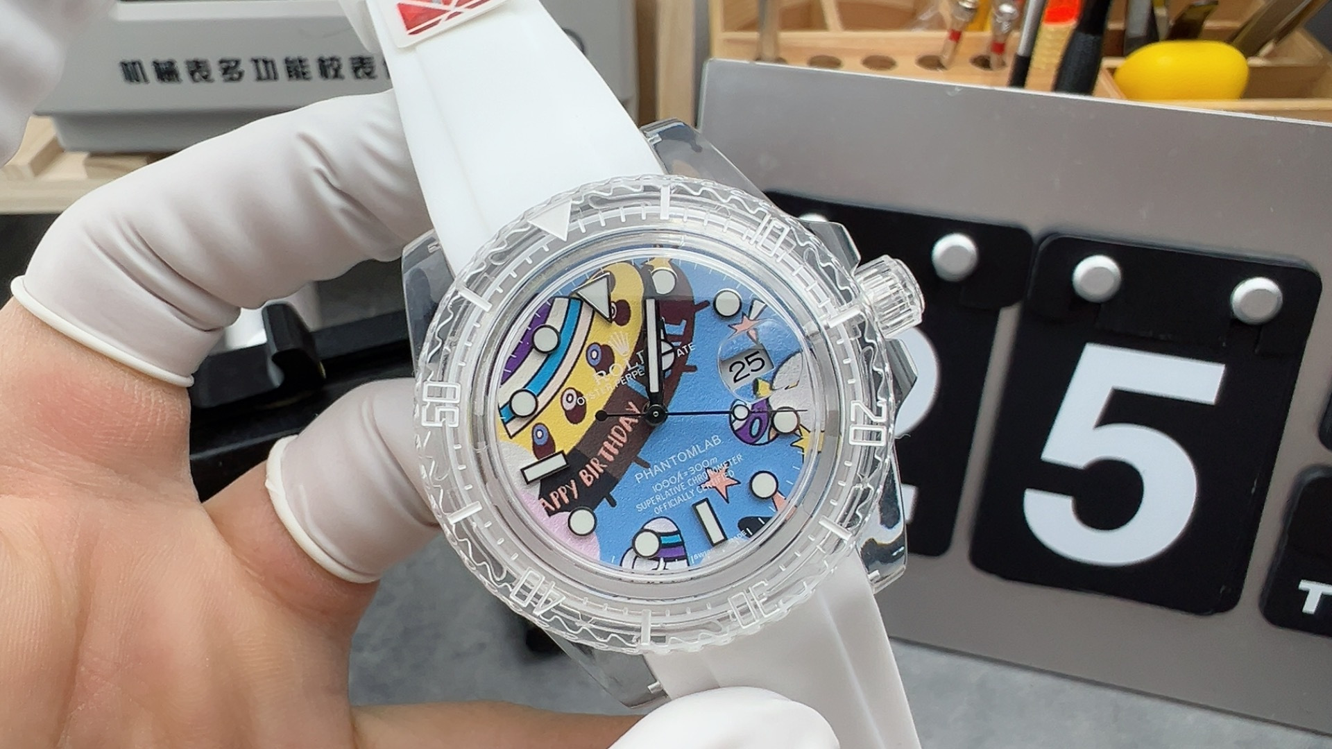 NO:158143,KZ Crystal Shell,19860909KZ水晶壳劳,,Watch