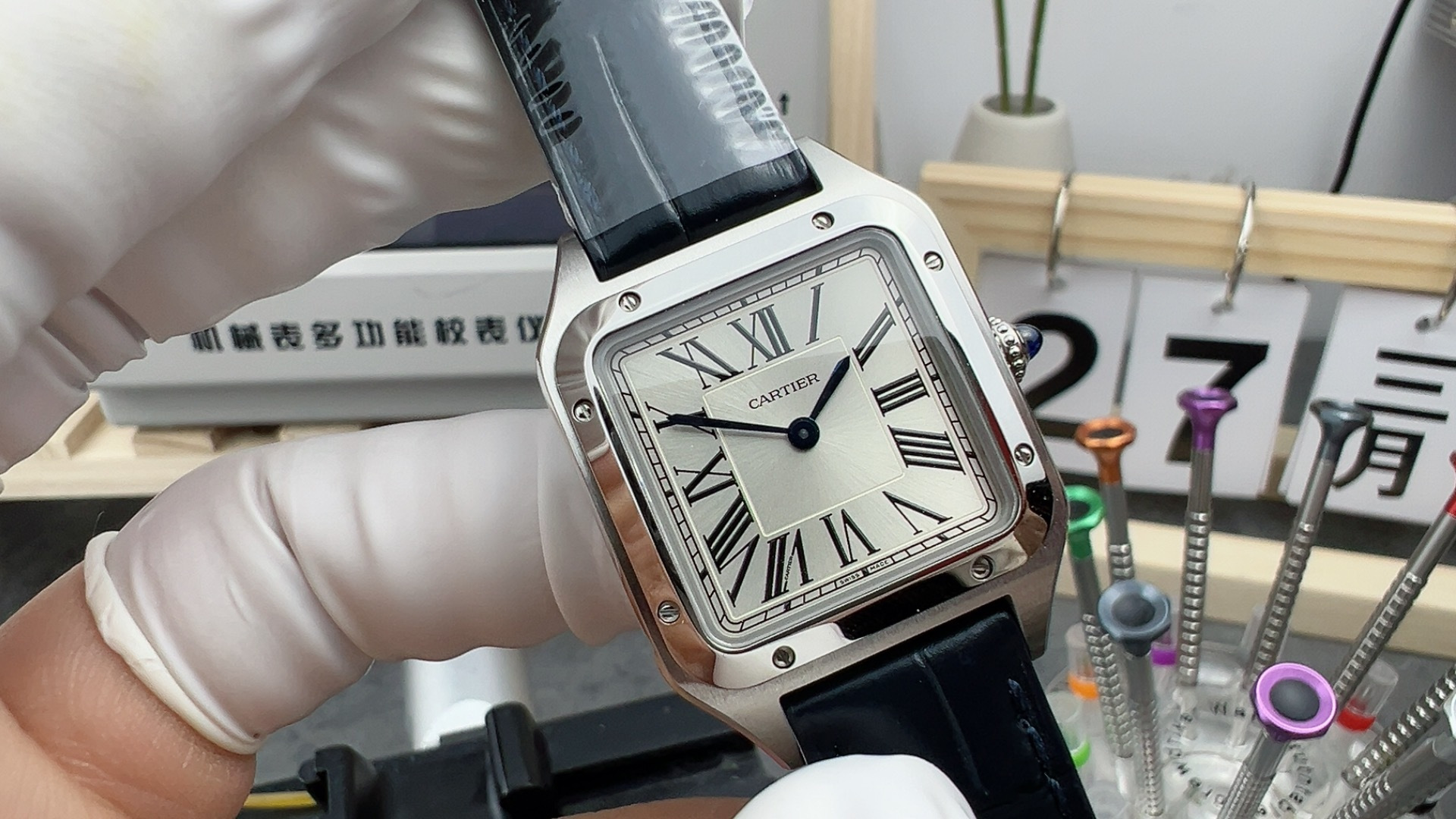 NO:158506,F1 small Shandushi crocodile skin, crocodile skin19860909F1小号山度士鳄鱼皮,,crocodile skin,Watch