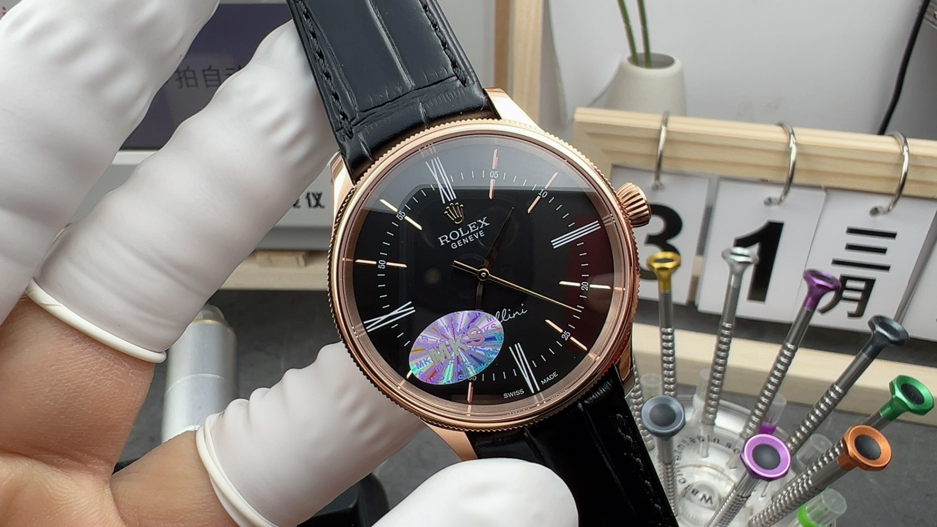 NO:158492,MKs rose gold celini,19860909MKs玫瑰金切利尼,,Watch