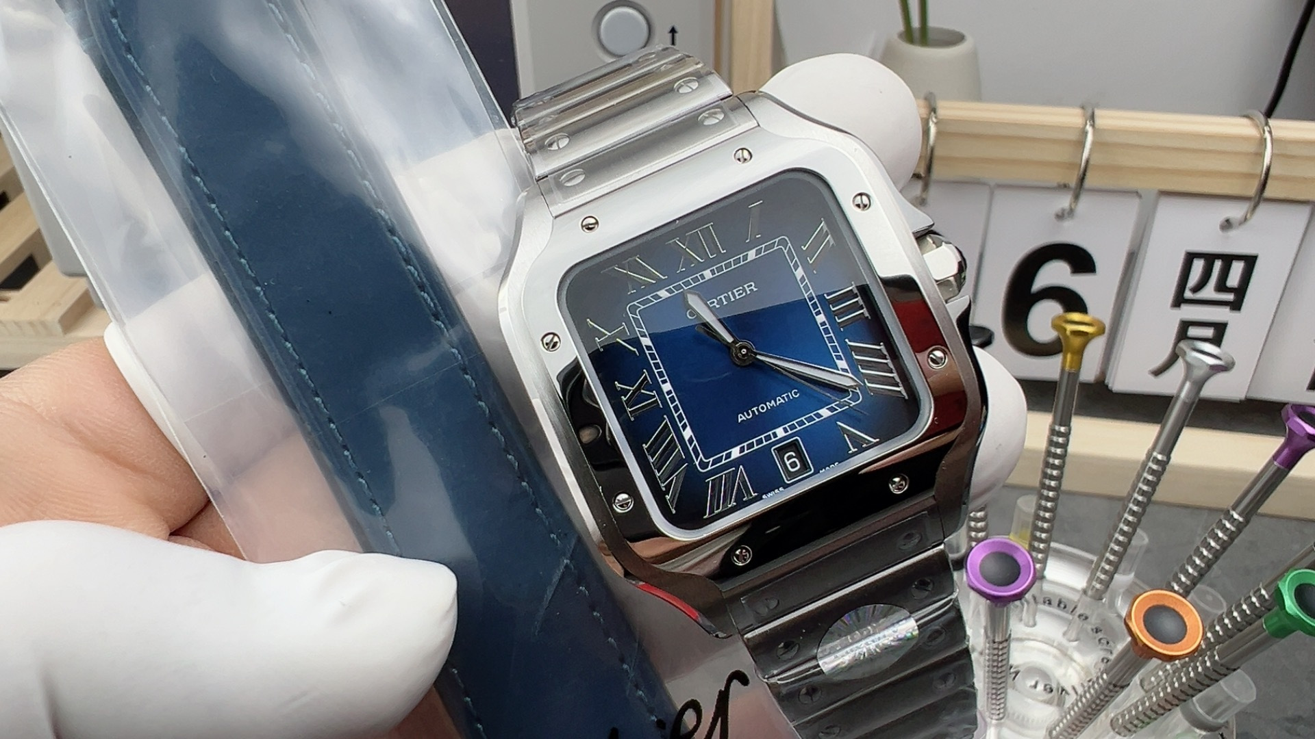 NO:158081,BV Blue Face Sandoshi, bottega veneta19860909BV蓝面山度士,,bottega veneta,Watch