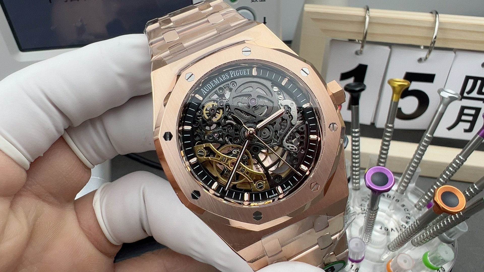 NO:158598,THB rose gold hollow A,19860909THB玫瑰金镂空A,,Watch